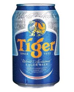Tiger Lager Beer Can 33 Cl